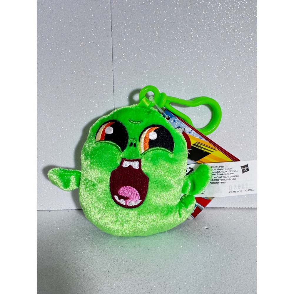 Hasbro Ghostbusters Slimer Plush Keychain Green Ghost Clip On E9791 2020 NWT